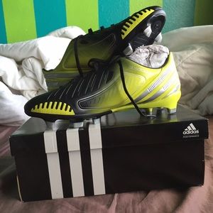 Black and Yellow soccer cleats