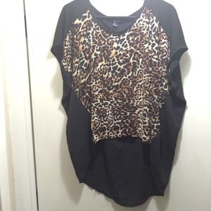 Cheetah Studded Hi Low Top