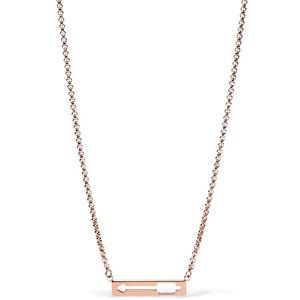 Fossil "Valentine Heart" Arrow Cutout Necklace