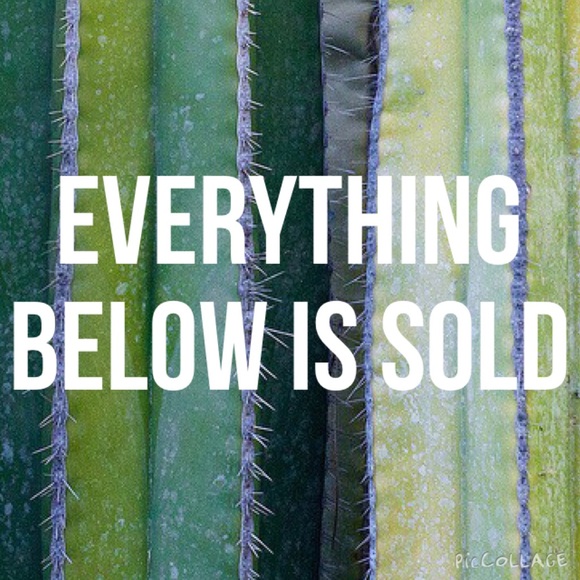 Everything below is sold