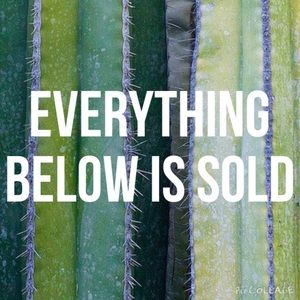 Everything below is sold