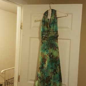 Floral halter dress
