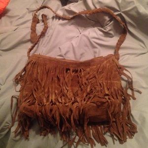 Boho fringe purse NWOT