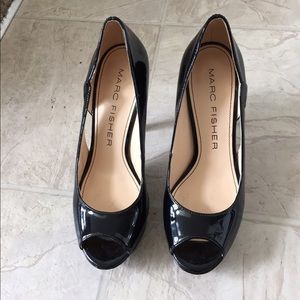 Marc Fisher Black Platform Pumps