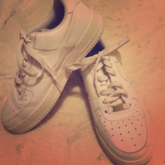 White Air Force 1's 6.5Y fits women's 8.5