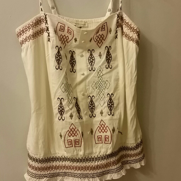 Spaghetti  peasant inspired top