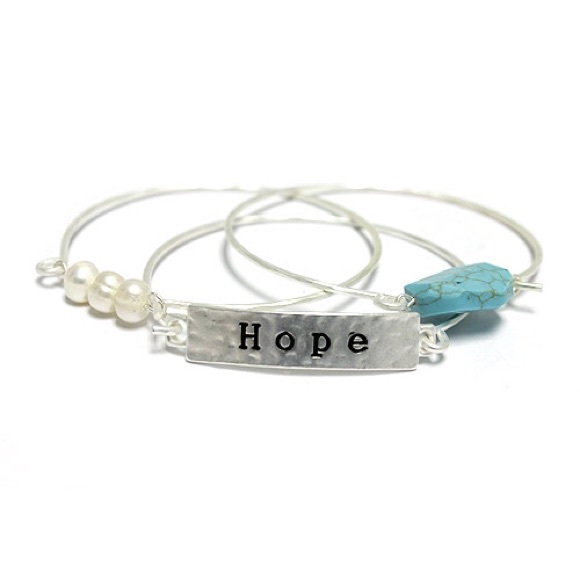 Jewelry - New | Hope Happy Bangle Bracelet