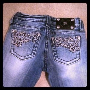 Miss Me Crystal Pocket Skinny Jeans