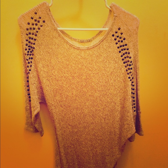Champagne Color tunic lightweight sweater