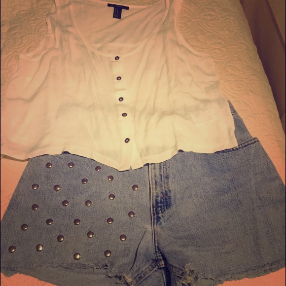 Handmade Vintage High-waisted Levi's Denim Shorts