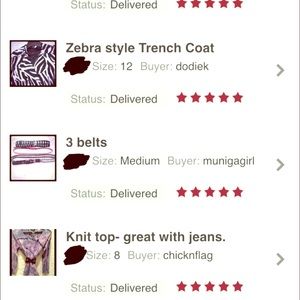 5 star ratings consistently 😊
