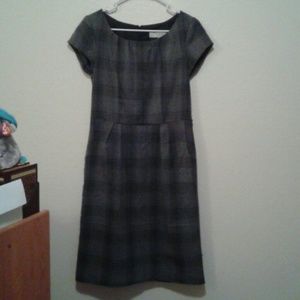 Plaid gray dress
