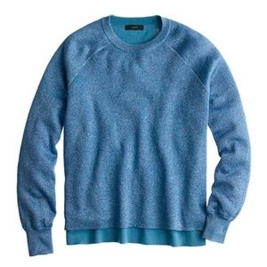 J.Crew Sparkle Side Slit Sweater Blue Small NWT