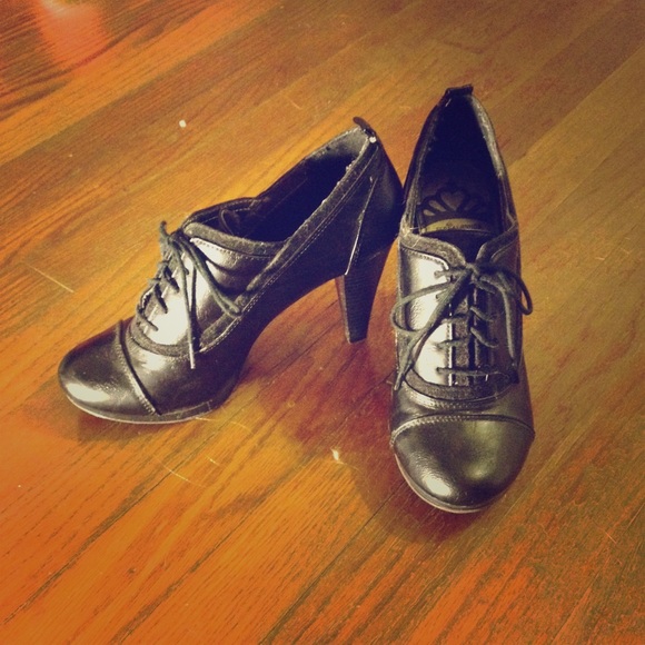 Fergalicious Black lace up Booties