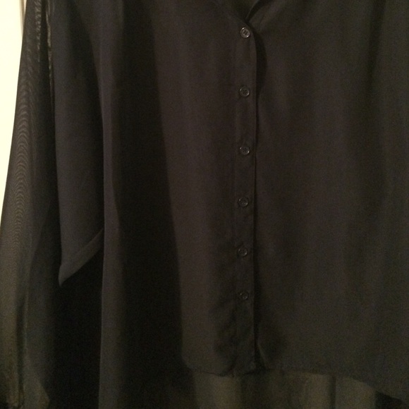 Navy blue long sleeve top - Picture 2 of 3