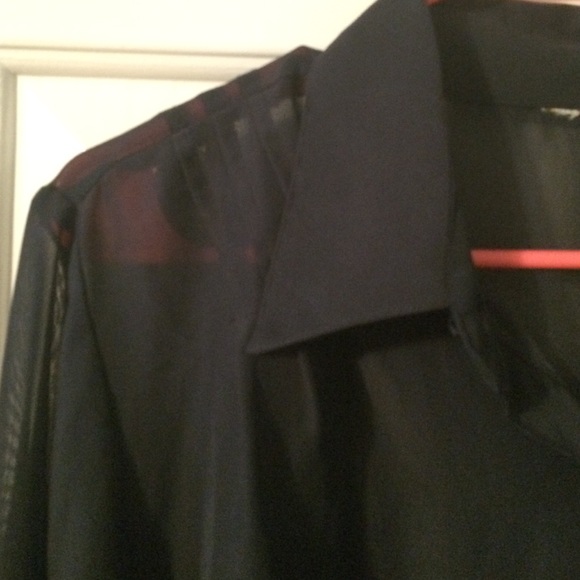 Navy blue long sleeve top - Picture 3 of 3