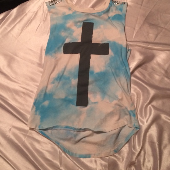 Tie-dye Cross Tank