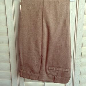 Lined Tweed Slacks - Wide Leg
