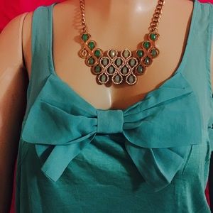 Aqua bow top!