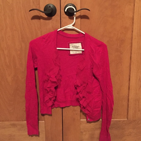 Pink Abercrombie cardigan