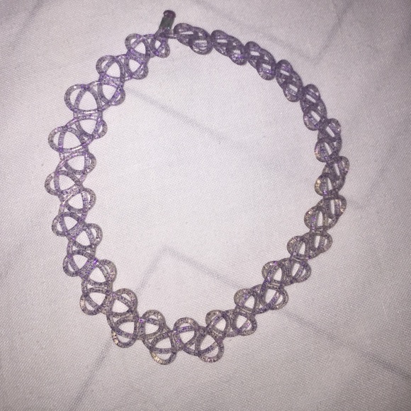 Glitter tattoo choker