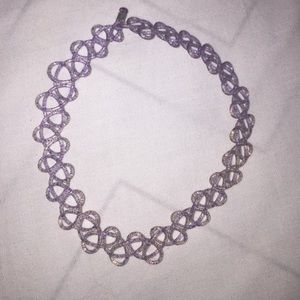 Glitter tattoo choker