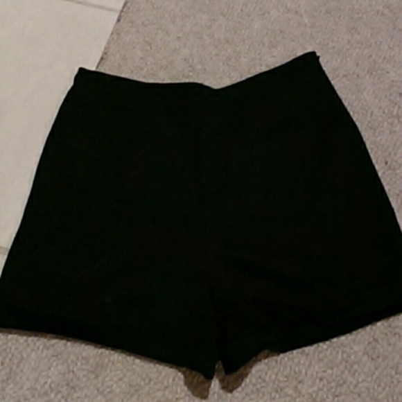Black high waisted shorts
