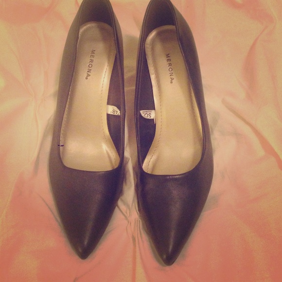 Target Merona brown heels, size 10, never worn