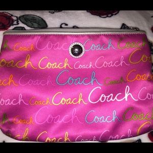 Coach makeup bag/pouch