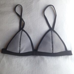 White Mesh Bikini Top