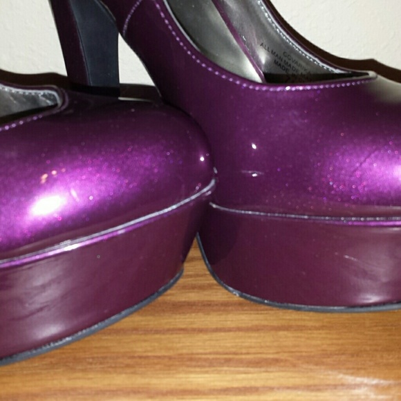 Purple platform heels - Picture 3 of 4