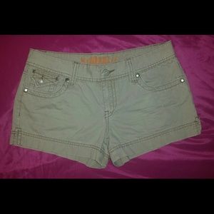 Womens khaki colored shorts...size 9/10