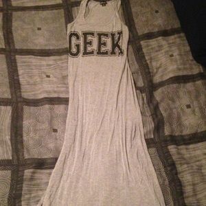 Geek cotton maxi dress