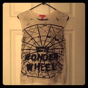 Betsey Johnson Distressed Tank