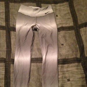 Small Nike spandex grey black white skinny pants