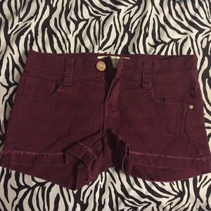 Burgundy Shorts