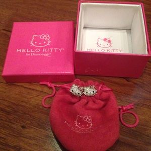 Hello Kitty for Diamonique Diamond Earrings
