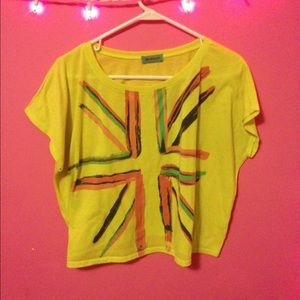 Cute colorful British top