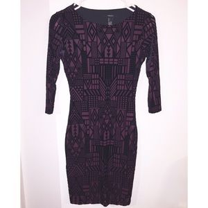 Textured Geo Bodycon Dress