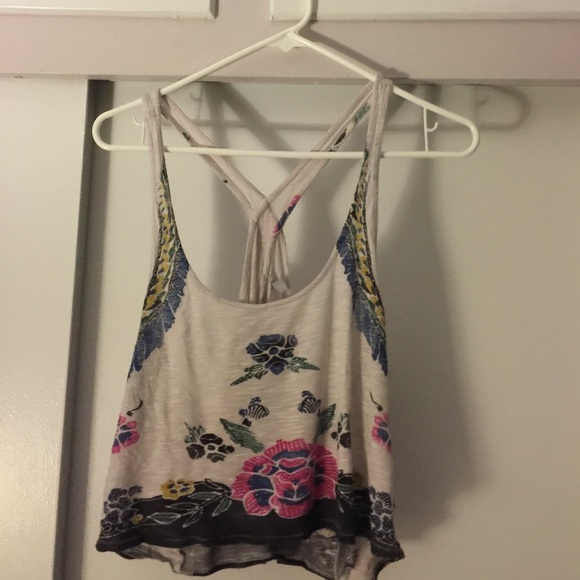 UO ECOTE Open back floral tank top