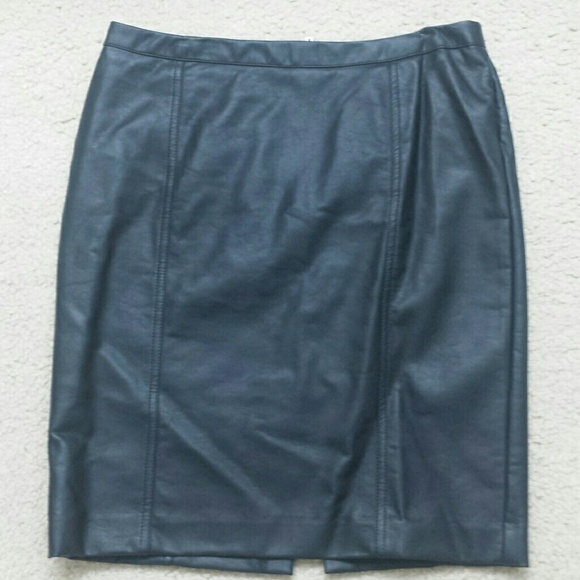 Faux leather skirt