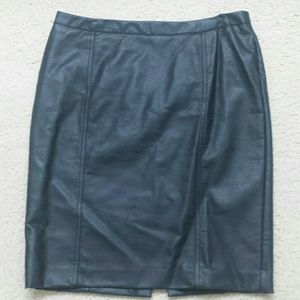 Faux leather skirt