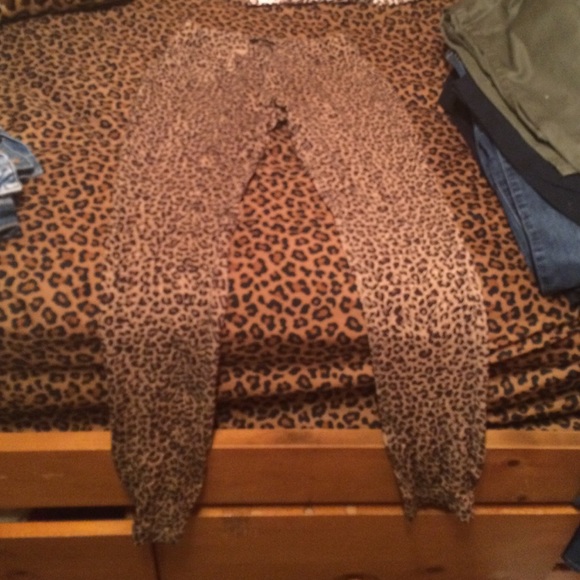 Leopard jeggings