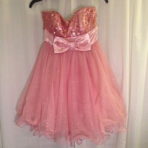 Pink homecoming/prom dress