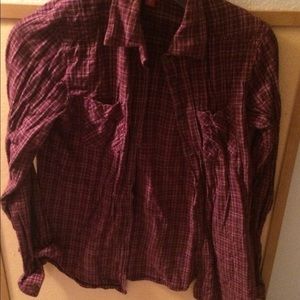 Maroon flannel