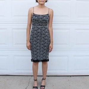 Vintage 90s sparkly and tasseled club dress