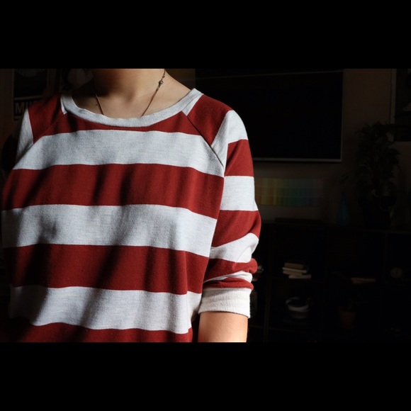 Red & White Jumper