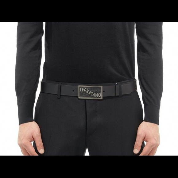 Ferragamo Brown Logo Buckle Belt - Picture 3 of 3