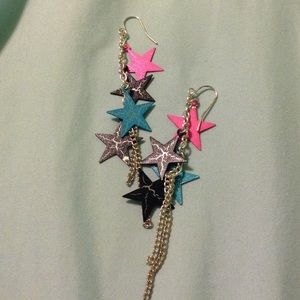 Star dangle earrings