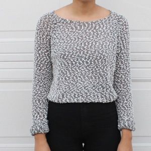 H&M sheer sweater
